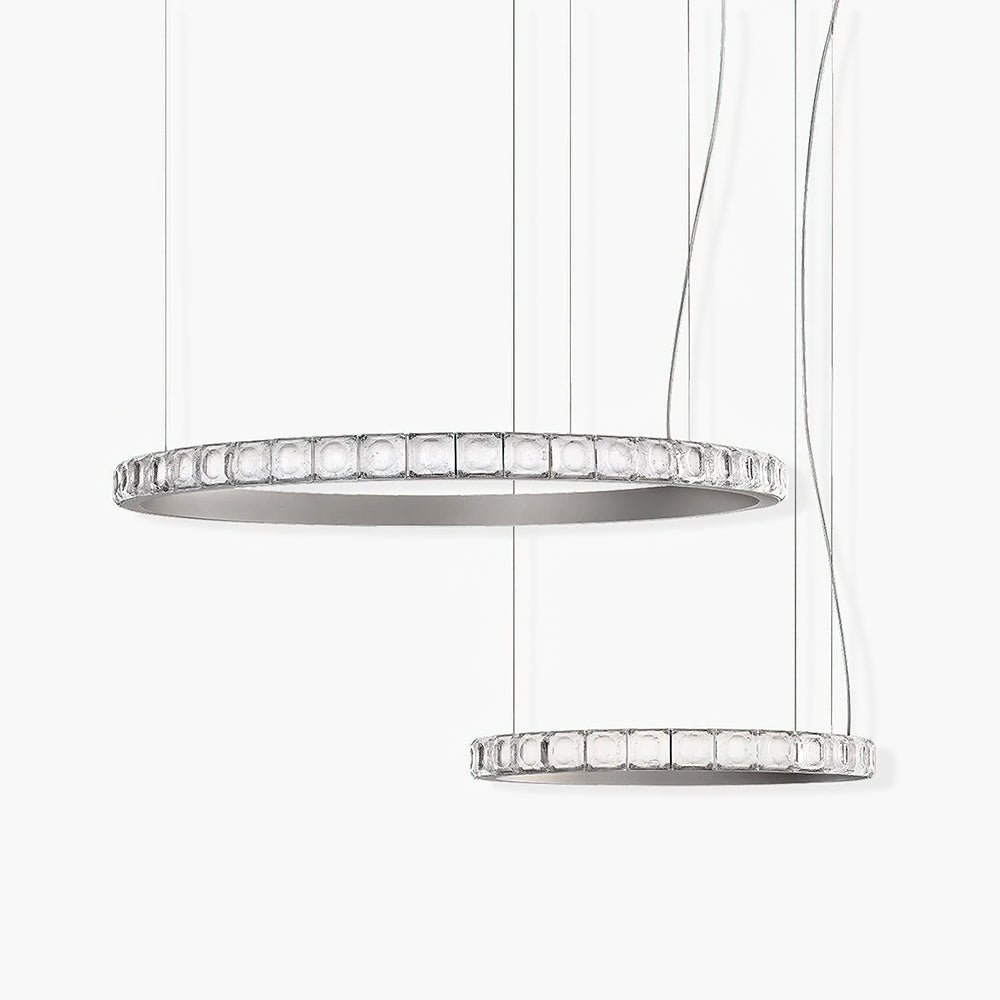 Avzorion lampadario moderno minimalista ad Anello in vetro