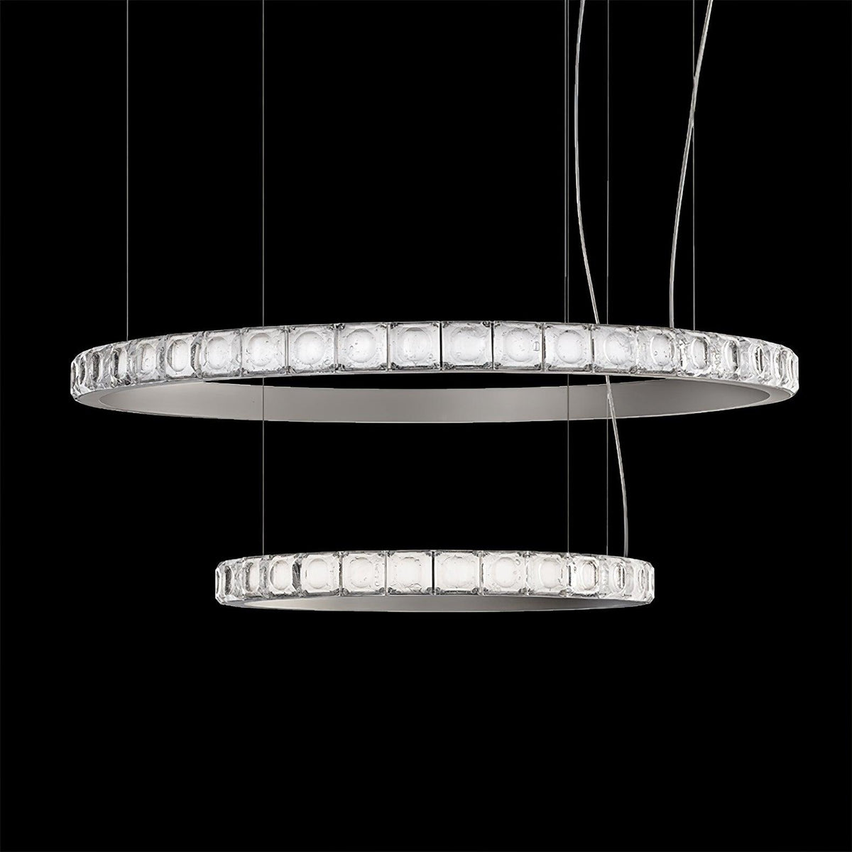 Avzorion lampadario moderno minimalista ad Anello in vetro