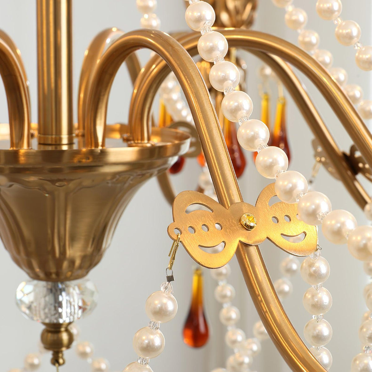 Ormirara lampadario Cristallo ambra Design Postmoderno lusso