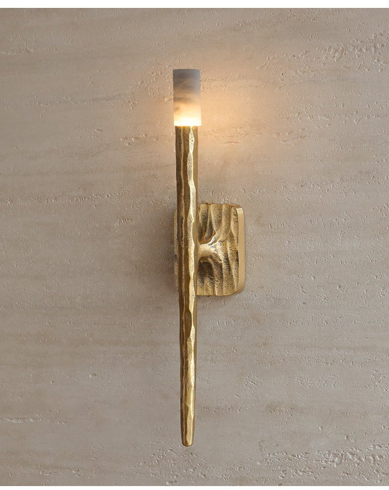 Julius alabastro Cilindrica minimalista lampada da parete