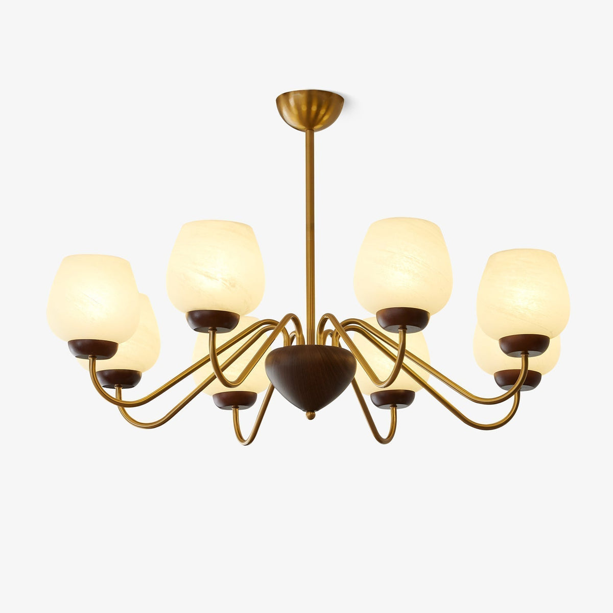 Sytheiel Premium lampadario Elegance legno vetro