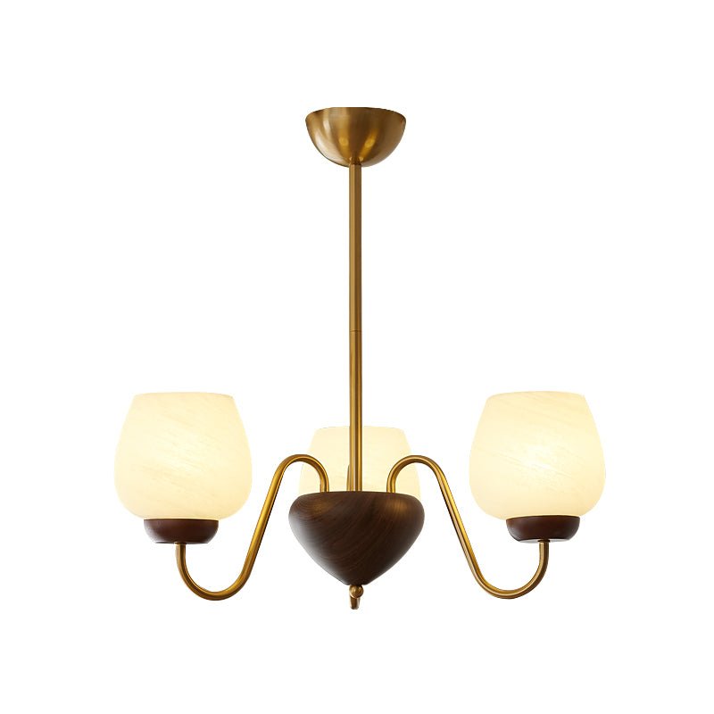 Sytheiel Premium lampadario Elegance legno vetro