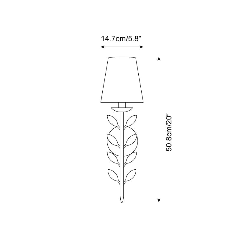 Evoque lampada da parete con Foglio d'Oro Antico