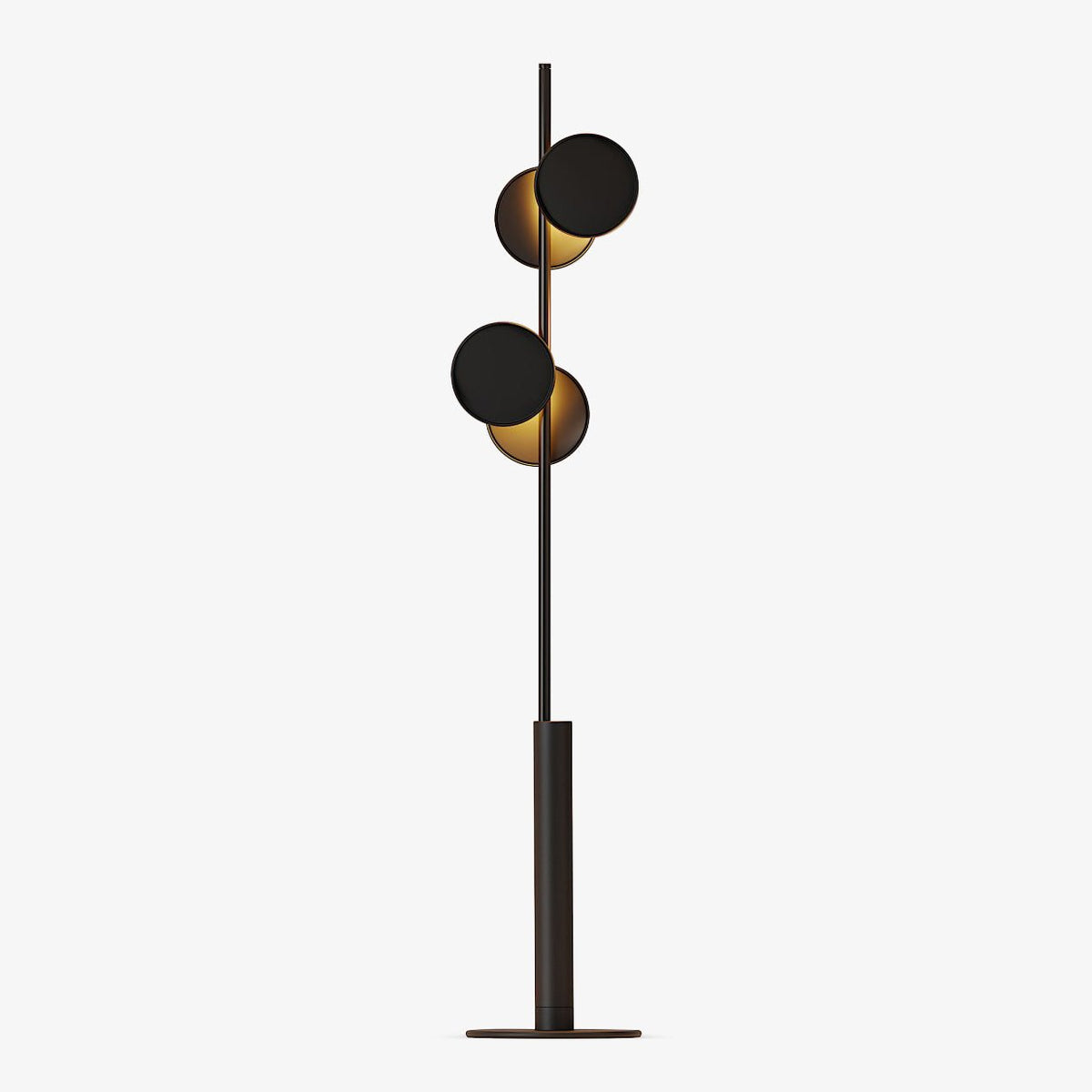 Munell lampada da terra in acrilico nero