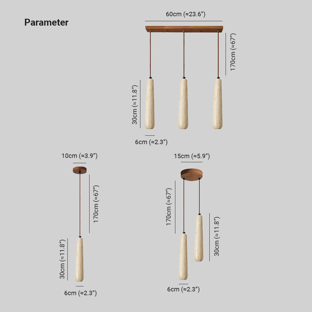Muto Minimalista Cilindrico Legno Lampade a Sospensione Nativo