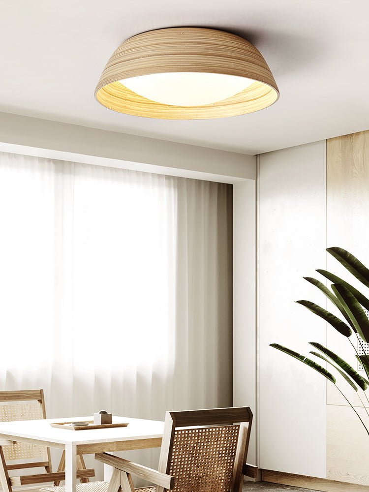 Brumeaux lampada da soffitto in bambù texturizzato