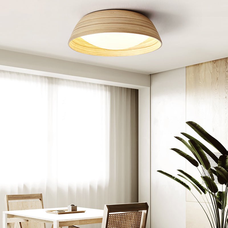 Brumeaux lampada da soffitto in bambù texturizzato