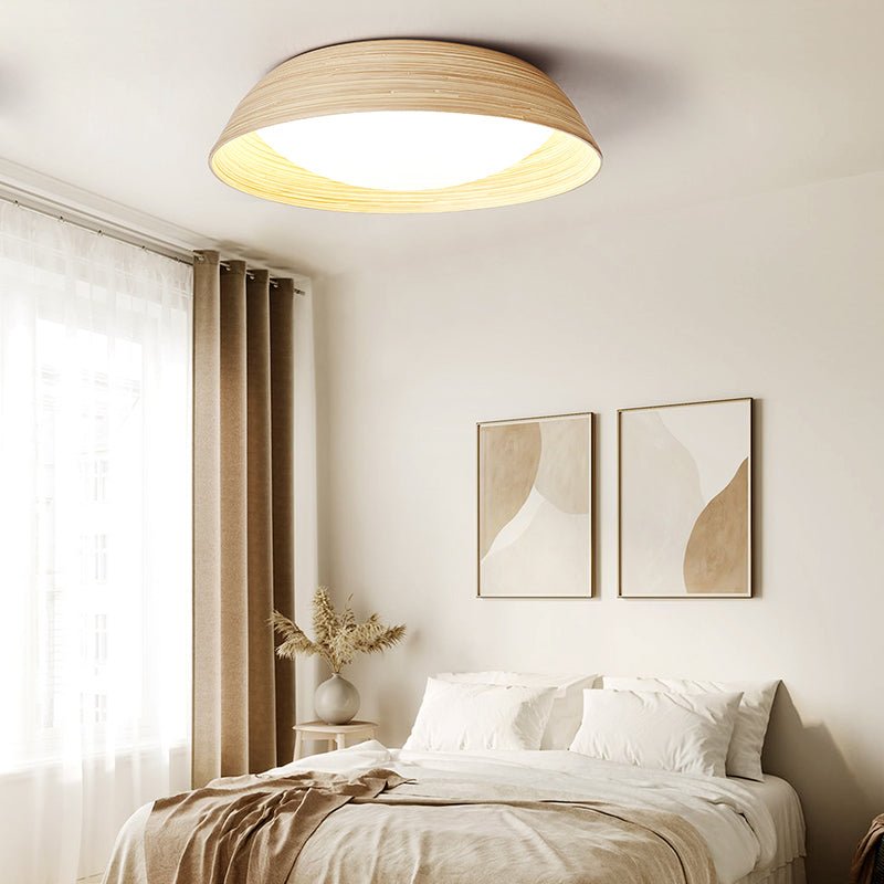 Brumeaux lampada da soffitto in bambù texturizzato