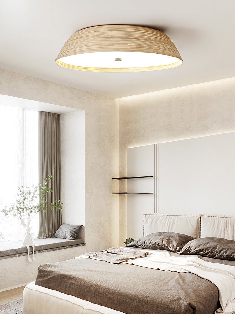Brumeaux lampada da soffitto in bambù texturizzato