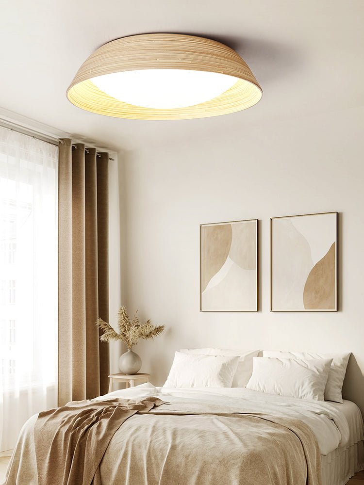 Brumeaux lampada da soffitto in bambù texturizzato