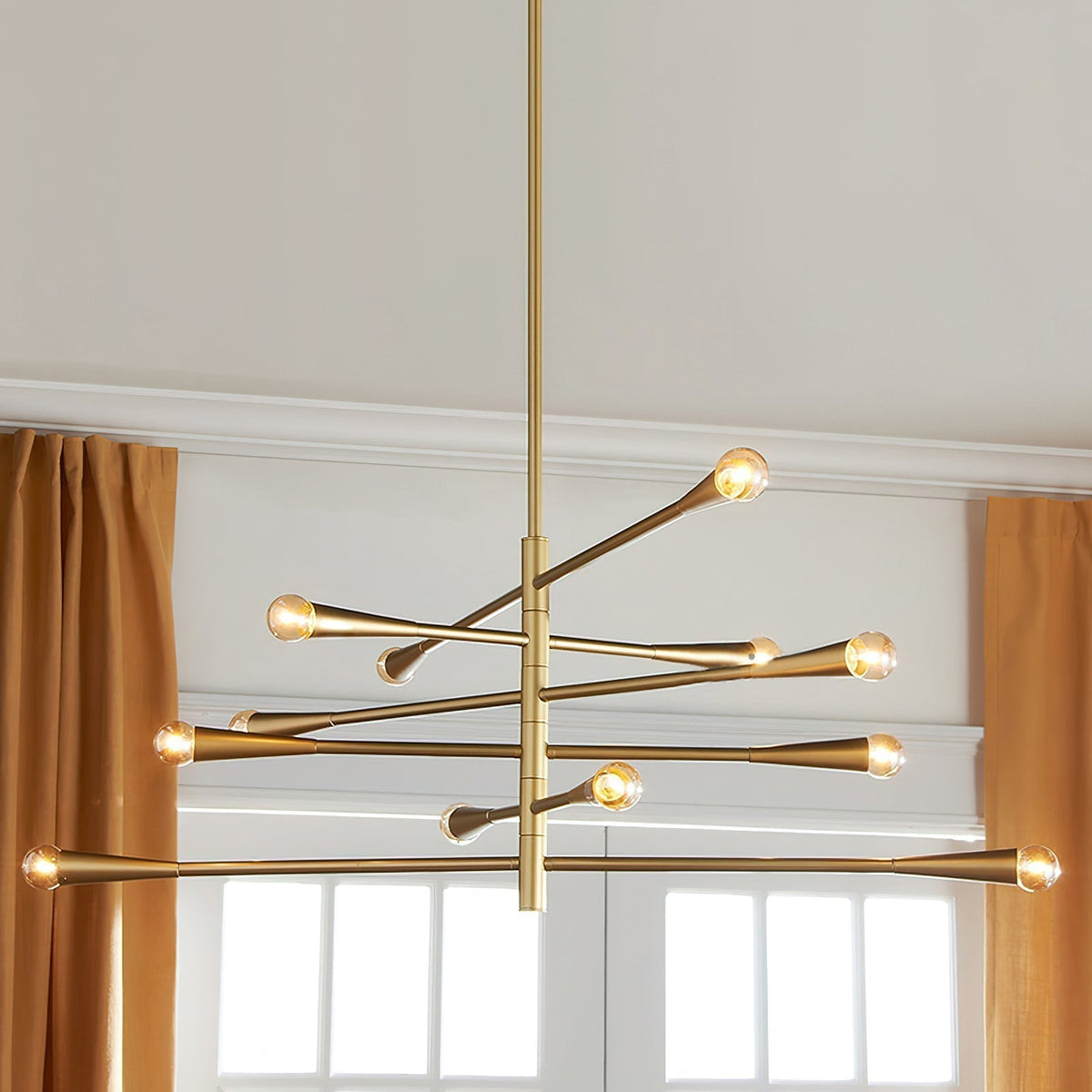 Sifuvyu lampadario moderno minimalista in ottone in metallo