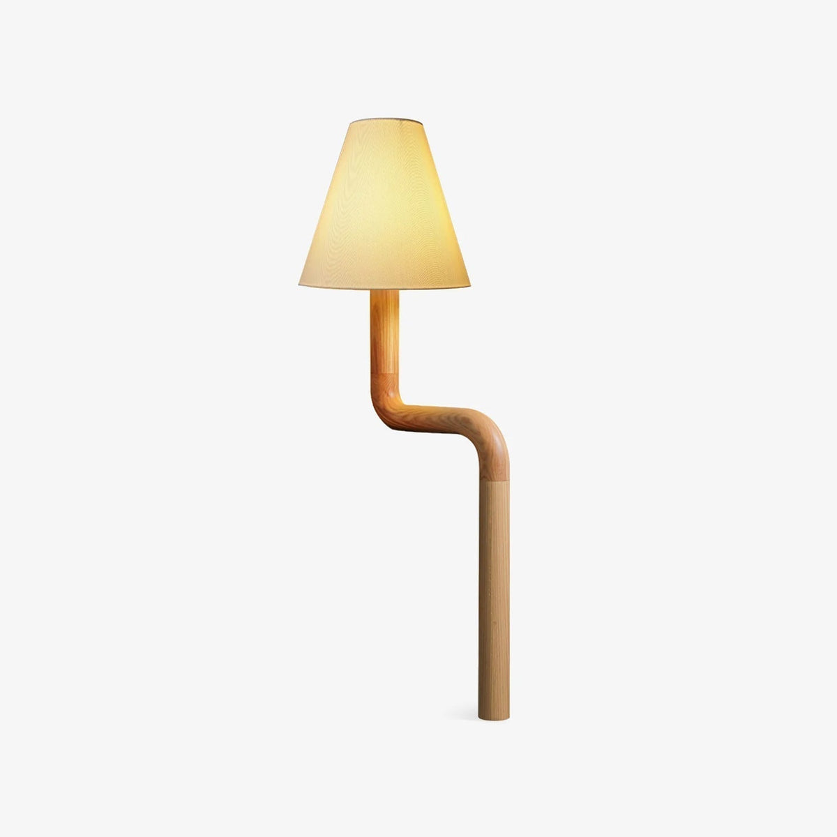 Syleielle lampada da tavolo in legno Curvo