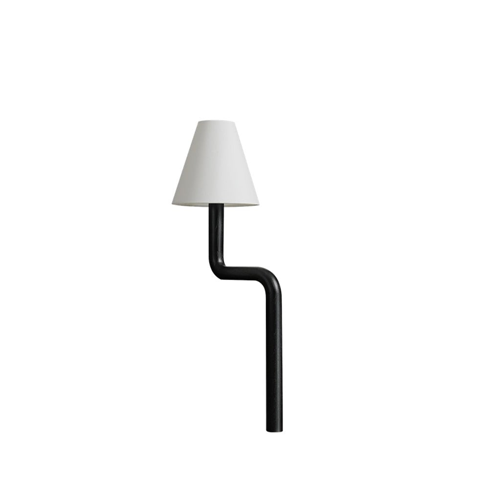 Syleielle lampada da tavolo in legno Curvo