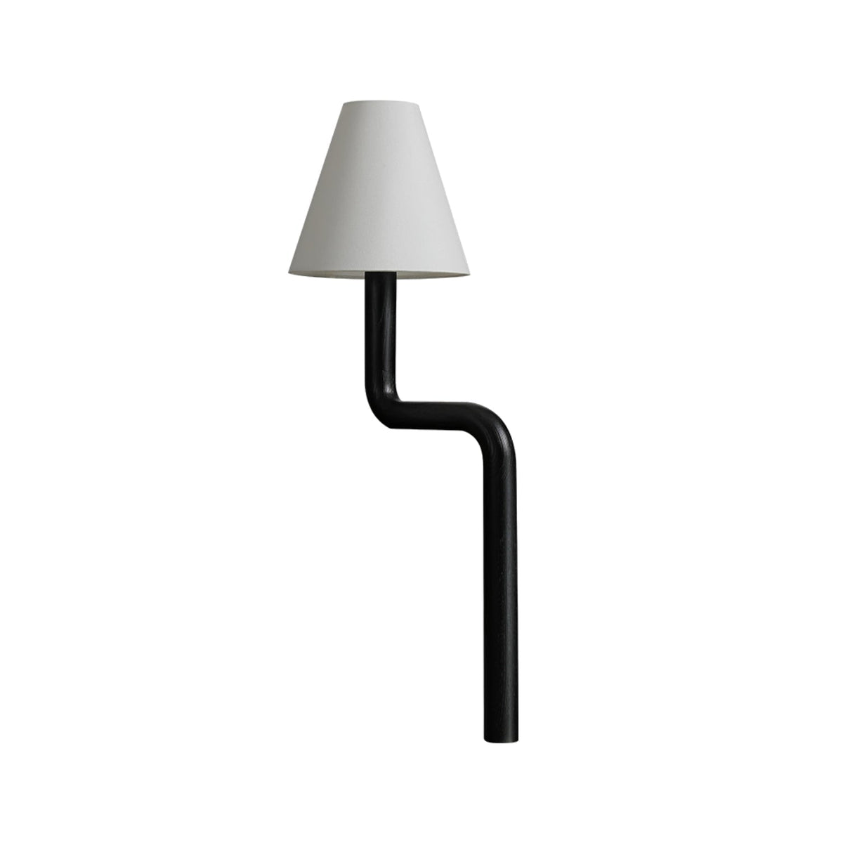 Syleielle lampada da tavolo in legno Curvo