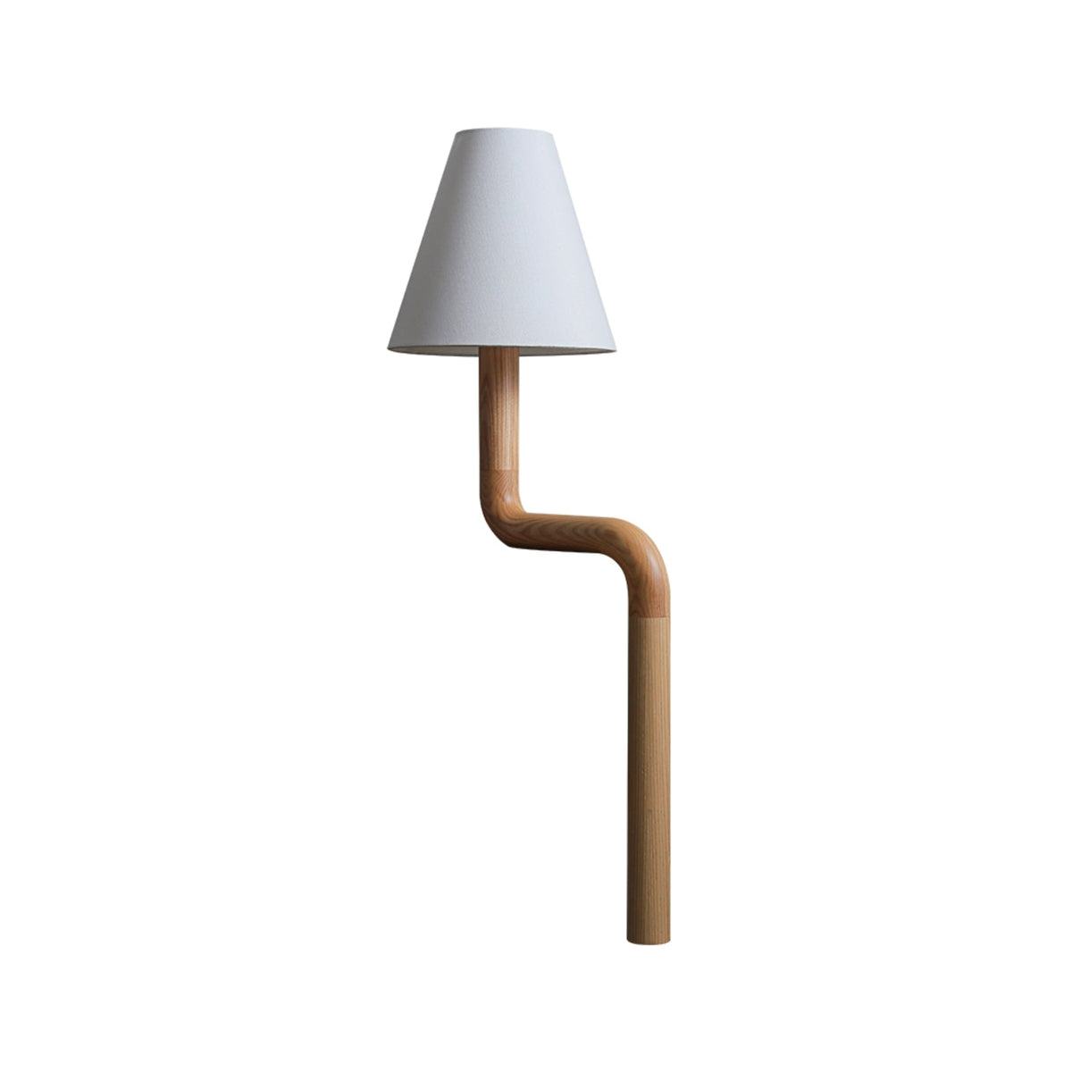 Syleielle lampada da tavolo in legno Curvo