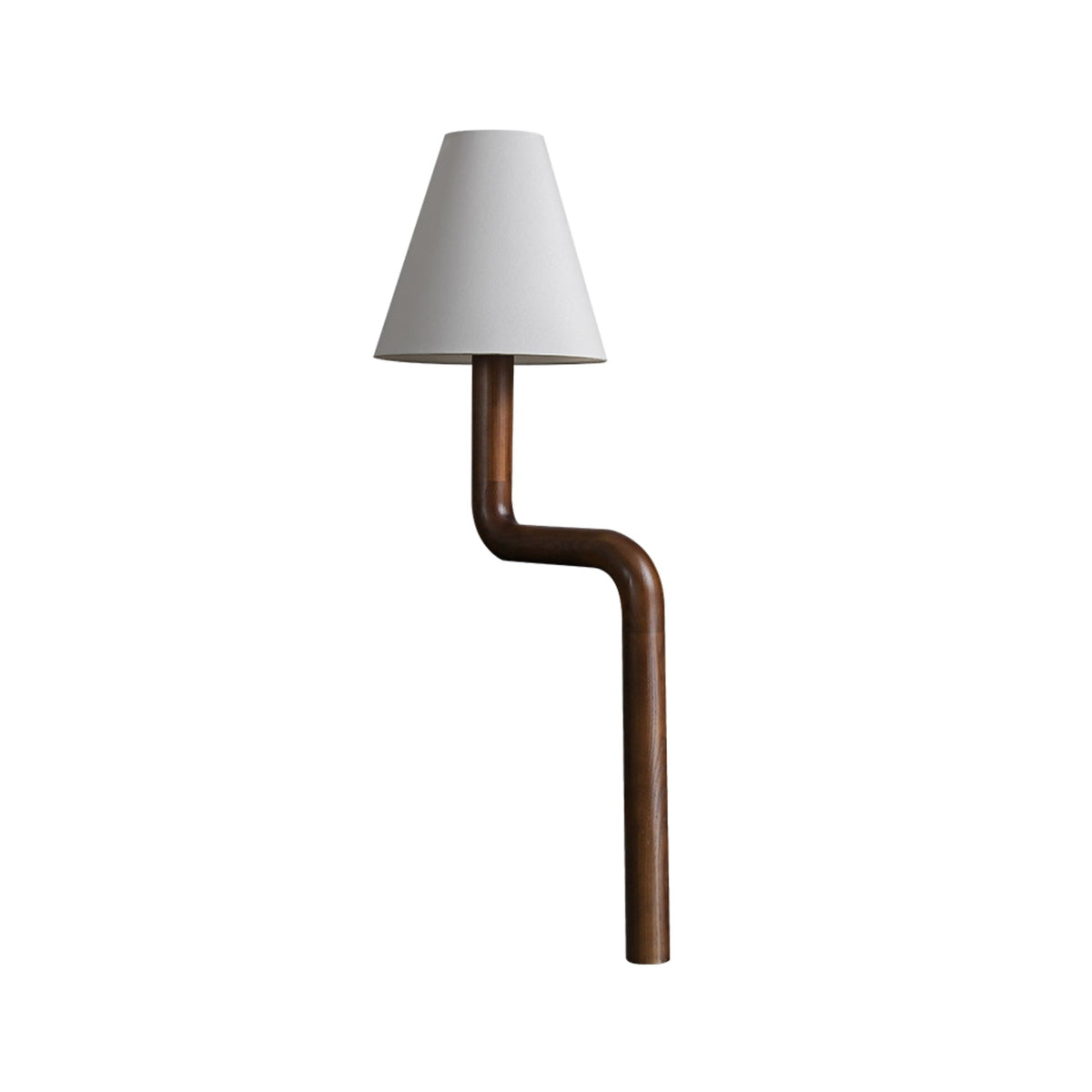 Syleielle lampada da tavolo in legno Curvo