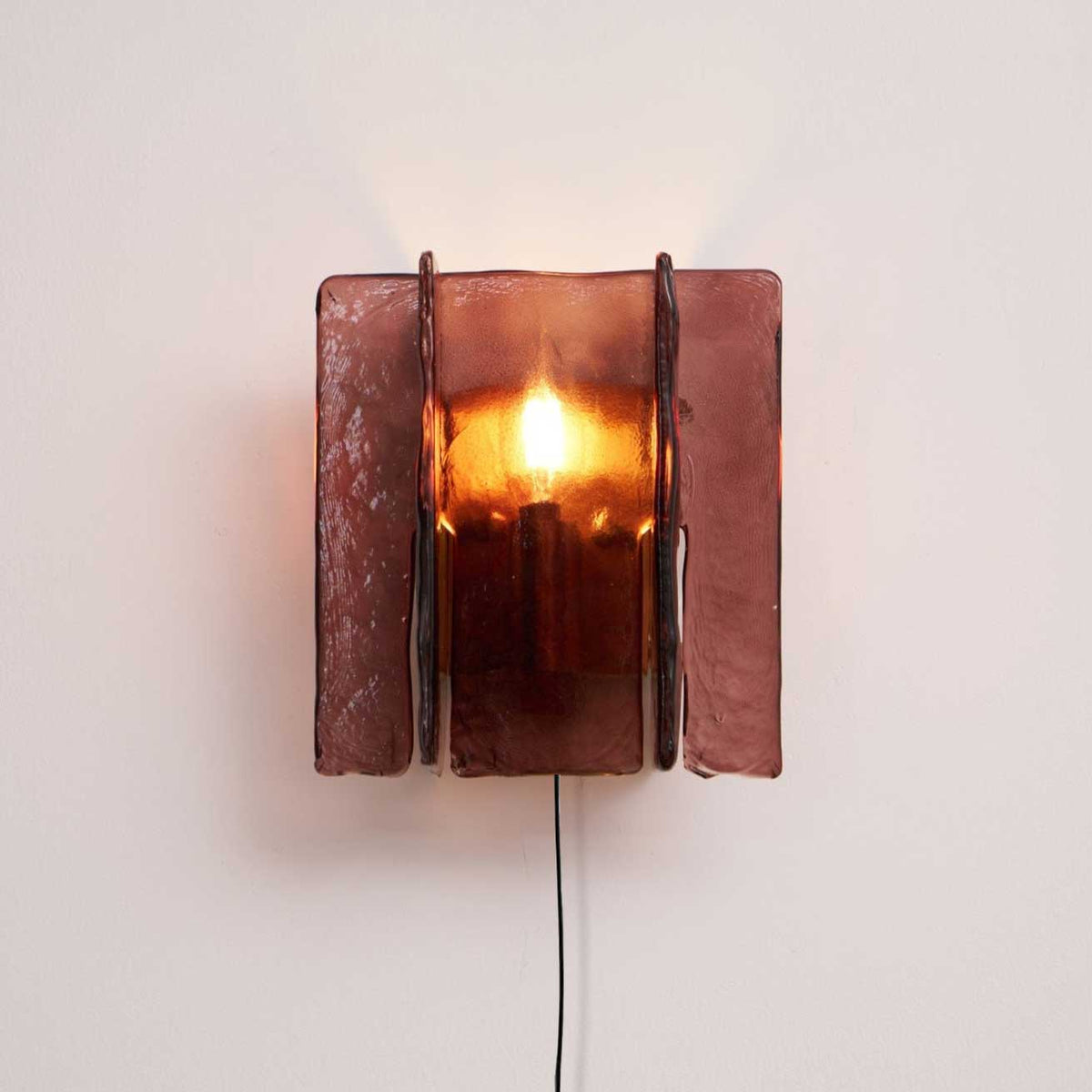 Celuaine lampada da parete ottone vetro Trasparente