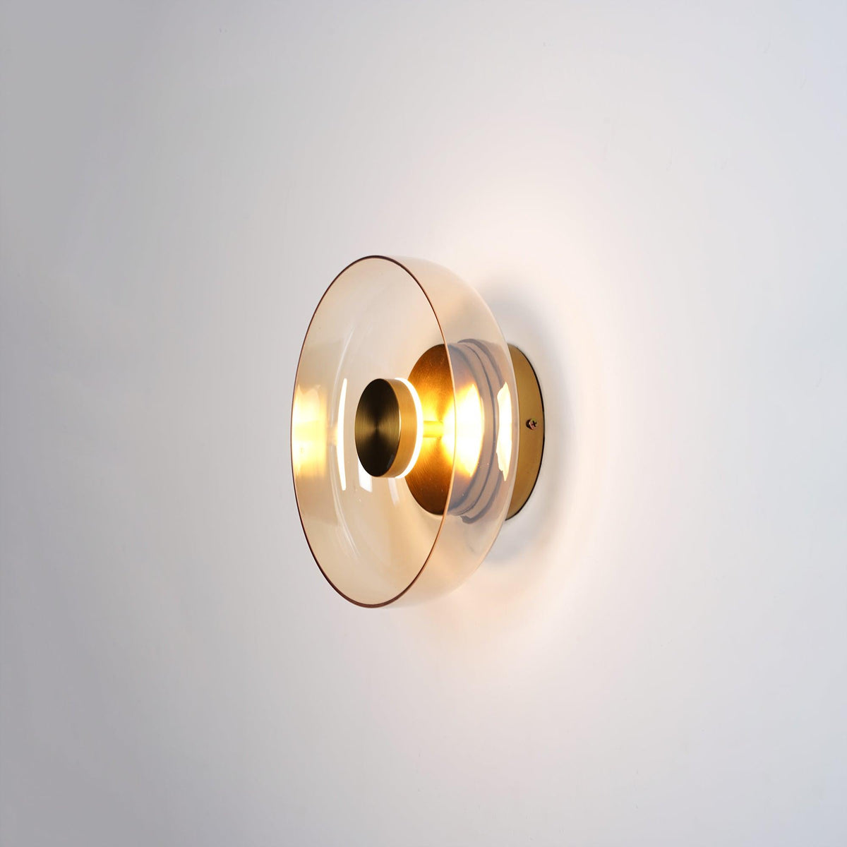 Aether ottone e vetro lampada da parete