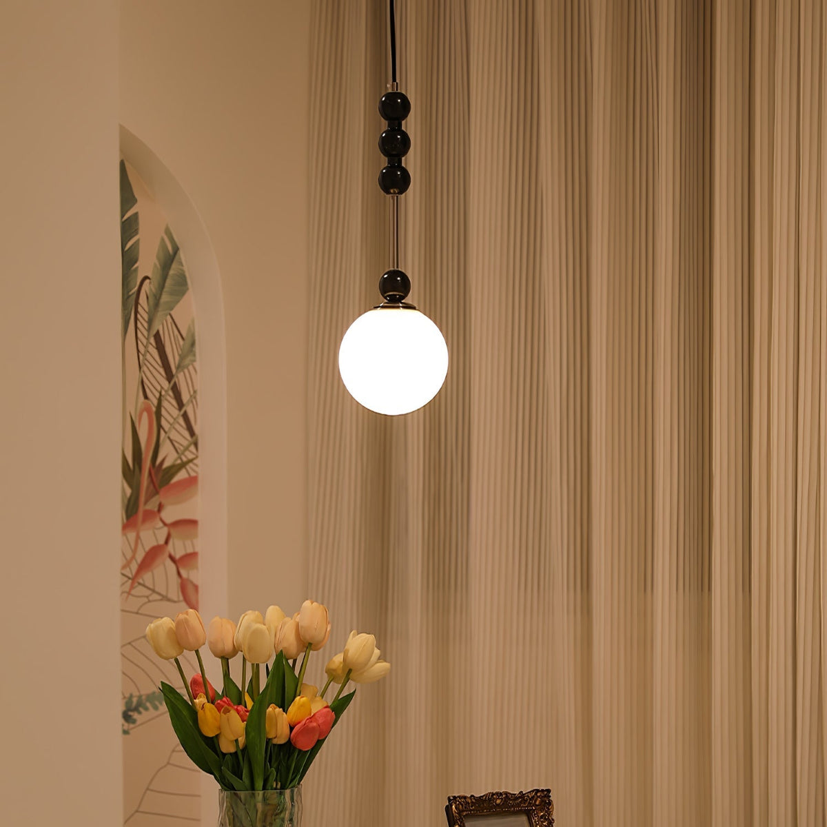 Miraleth lampada a sospensione minimalista in legno