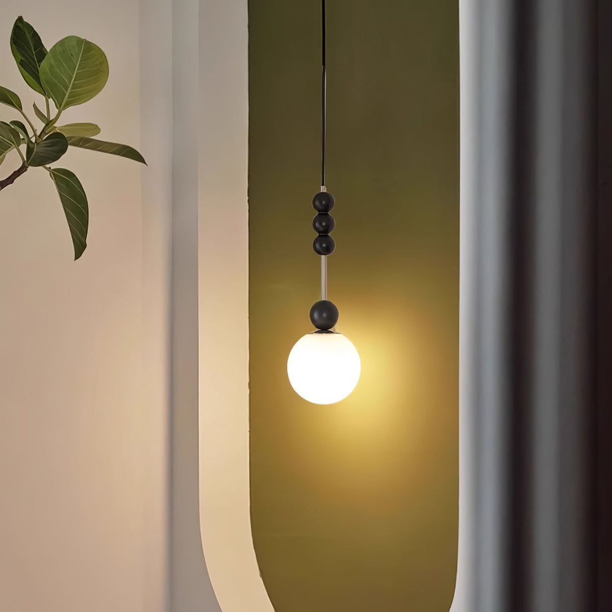 Miraleth lampada a sospensione minimalista in legno