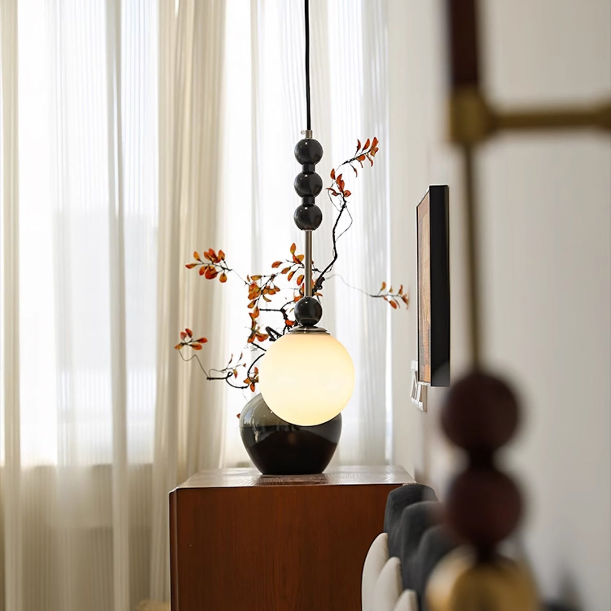 Miraleth lampada a sospensione minimalista in legno
