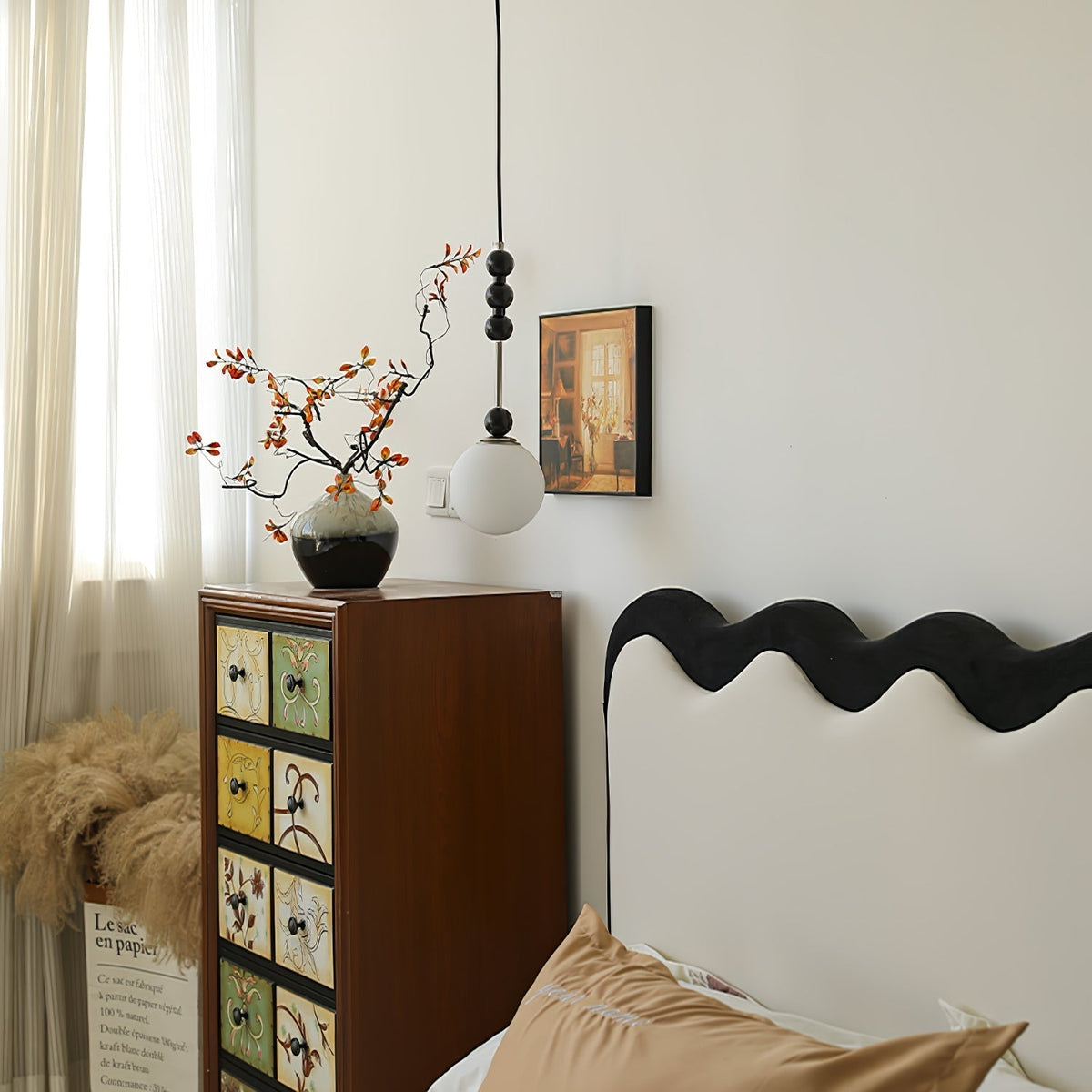Miraleth lampada a sospensione minimalista in legno