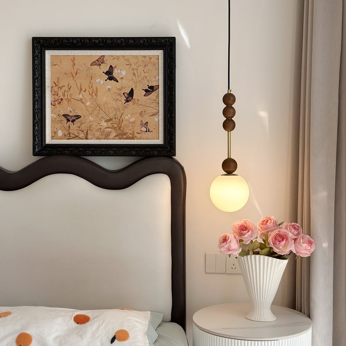 Miraleth lampada a sospensione minimalista in legno