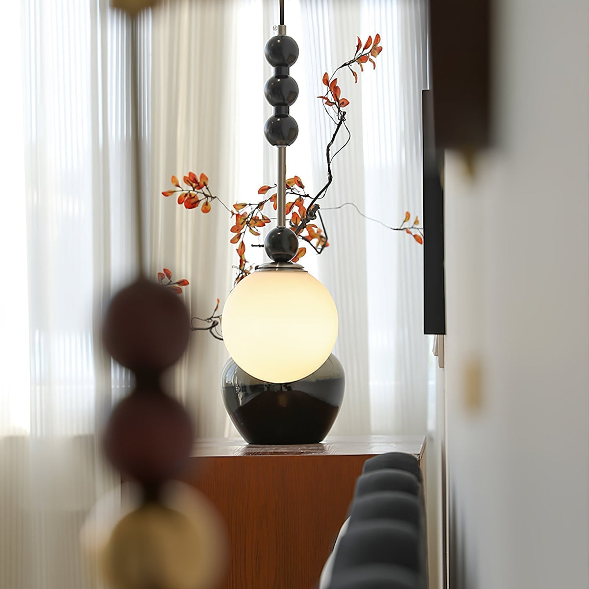 Miraleth lampada a sospensione minimalista in legno