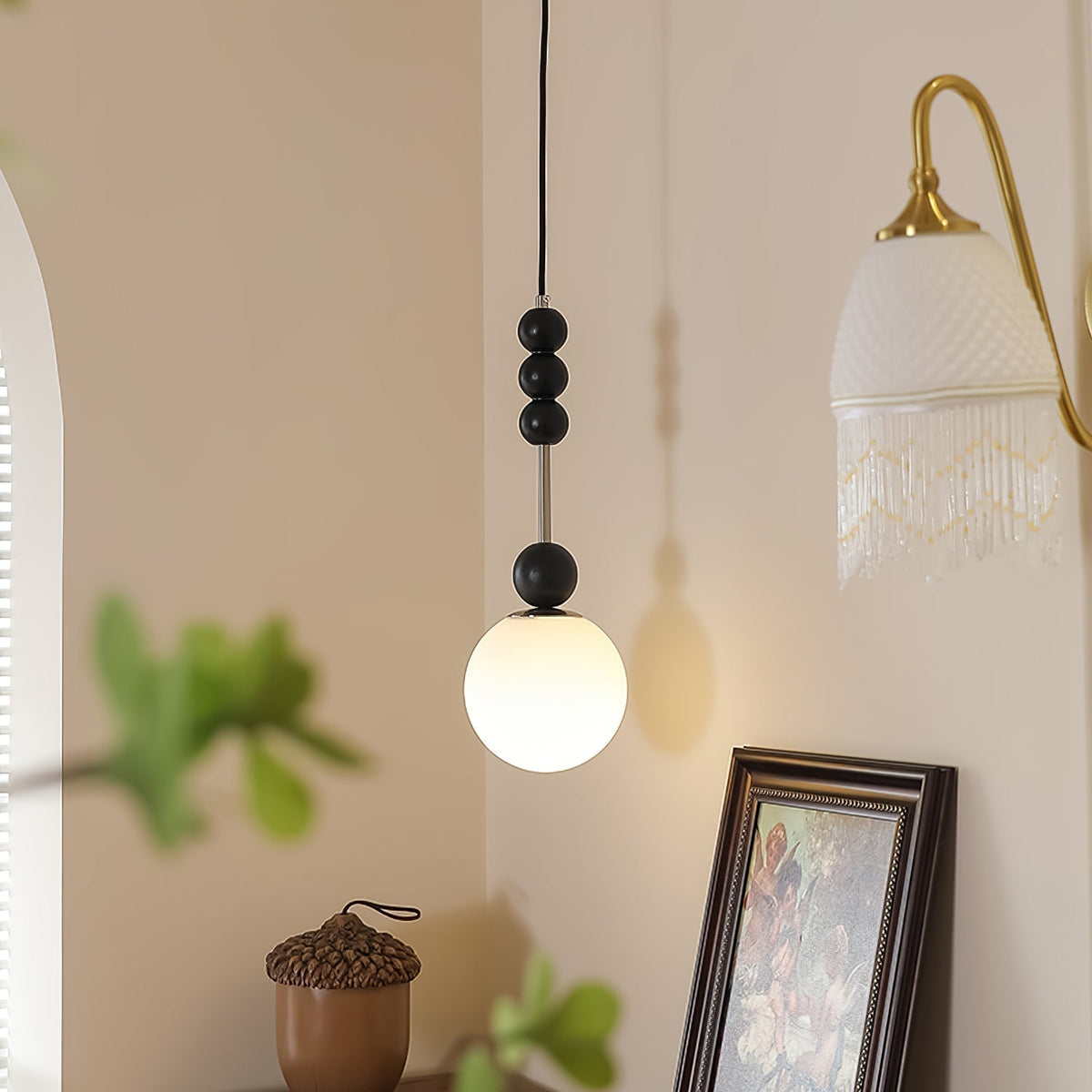 Miraleth lampada a sospensione minimalista in legno
