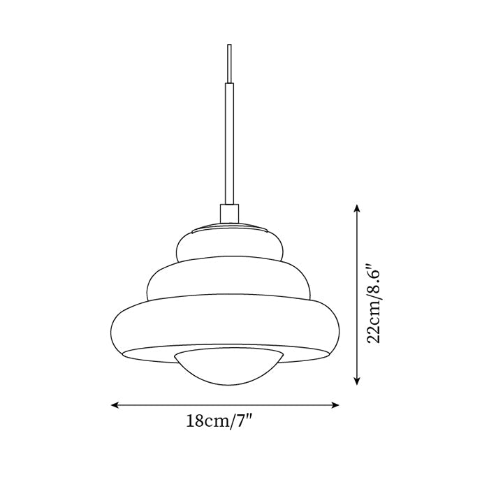 Vortex lampada a sospensione Retro