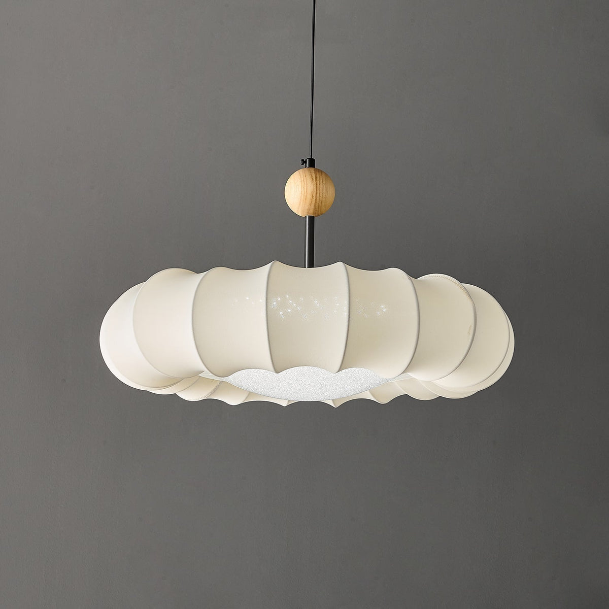 Syliselia lampada a sospensione minimalista in legno