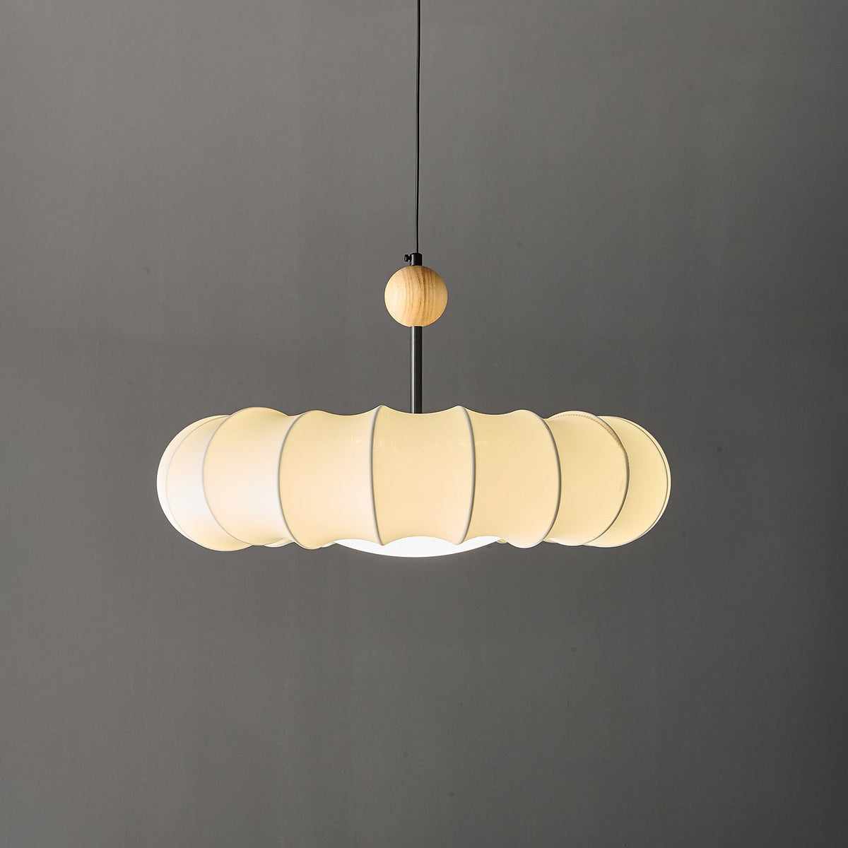 Syliselia lampada a sospensione minimalista in legno