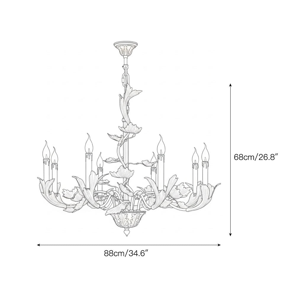 Aurelios lampadario in ottone