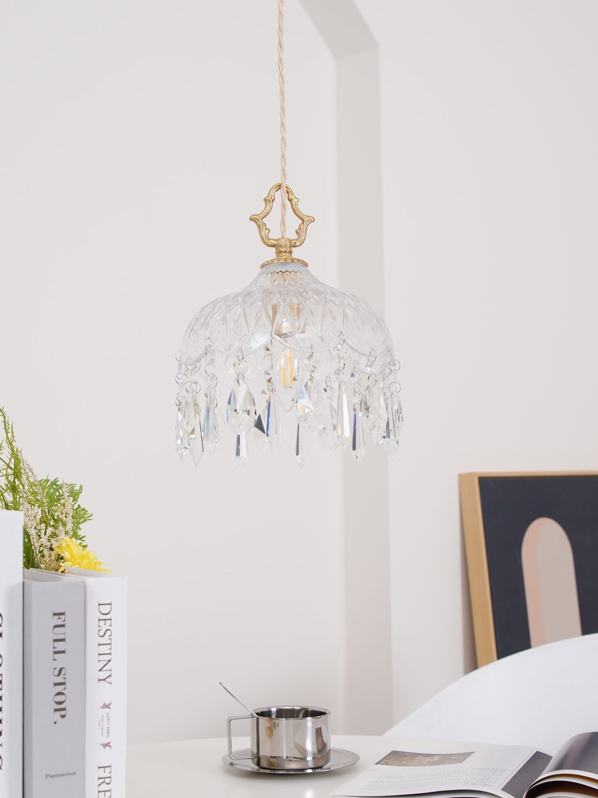 Moka lampada a sospensione Cristallo vintage