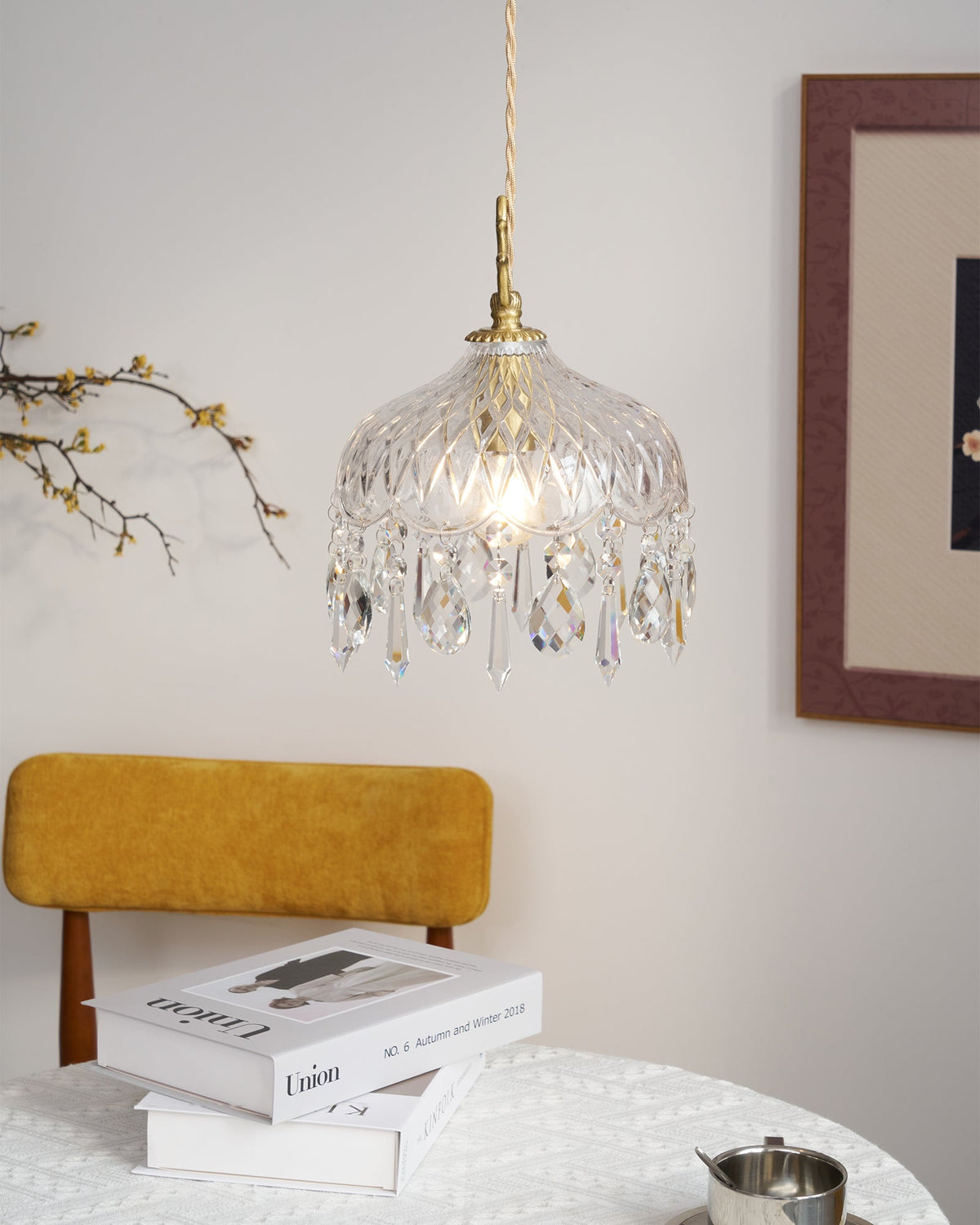 Moka lampada a sospensione Cristallo vintage