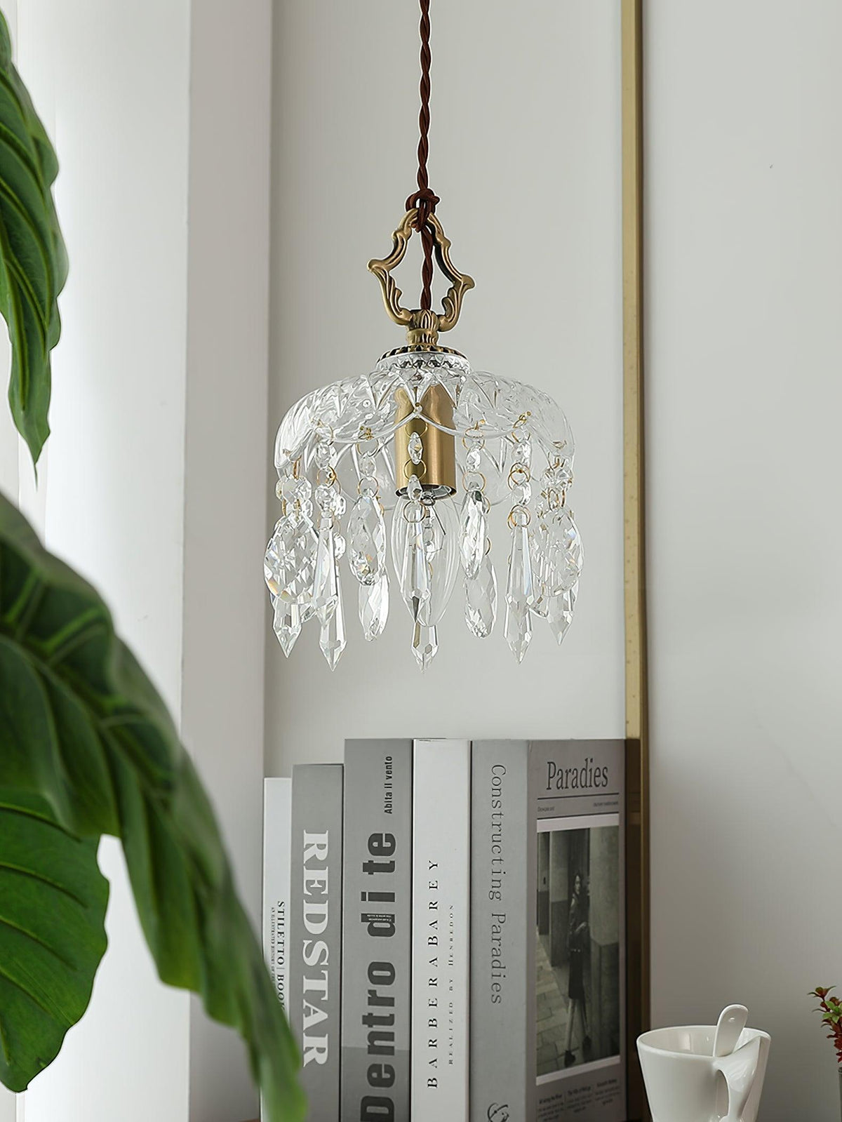 Moka lampada a sospensione Cristallo vintage