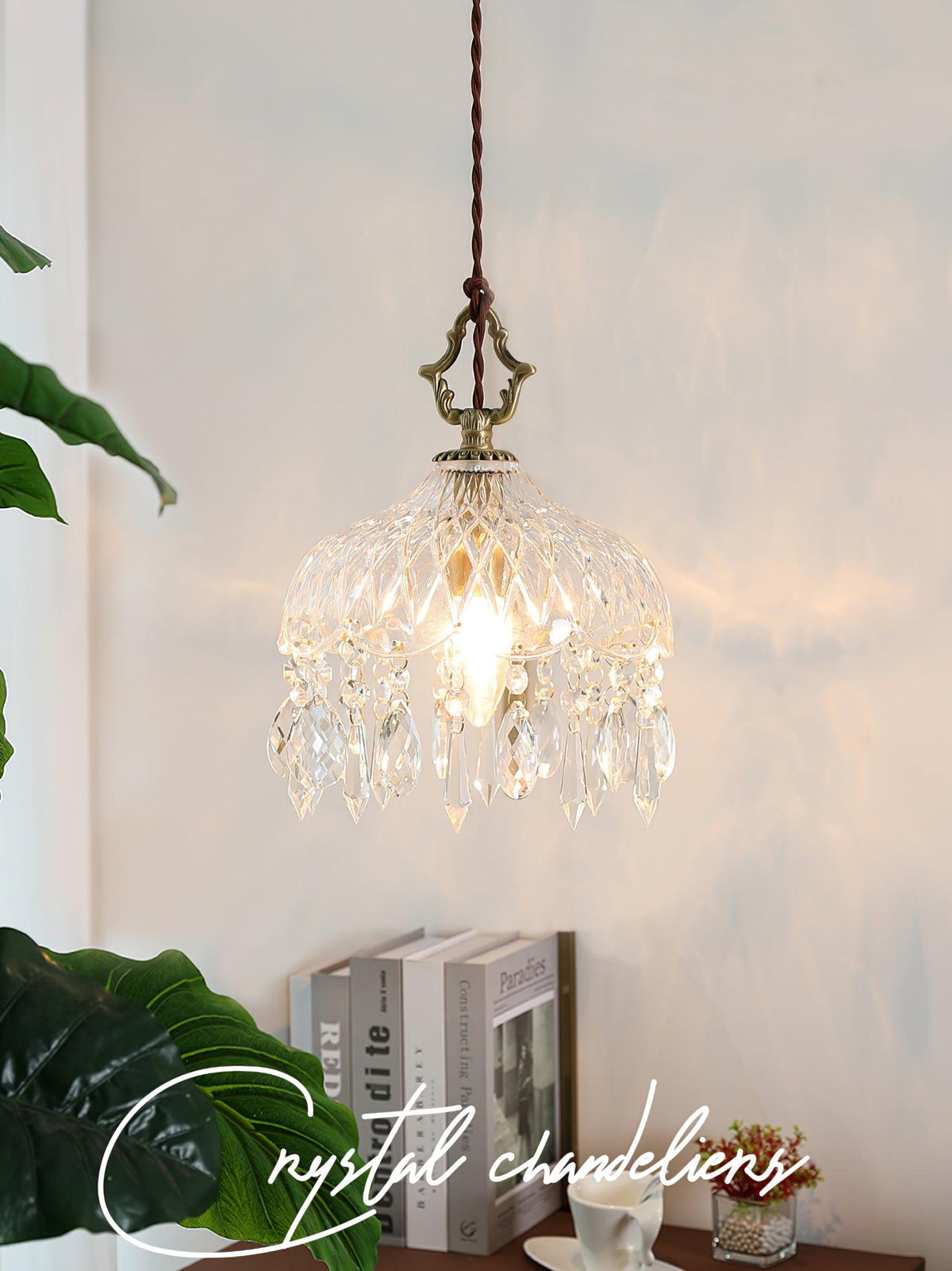 Moka lampada a sospensione Cristallo vintage