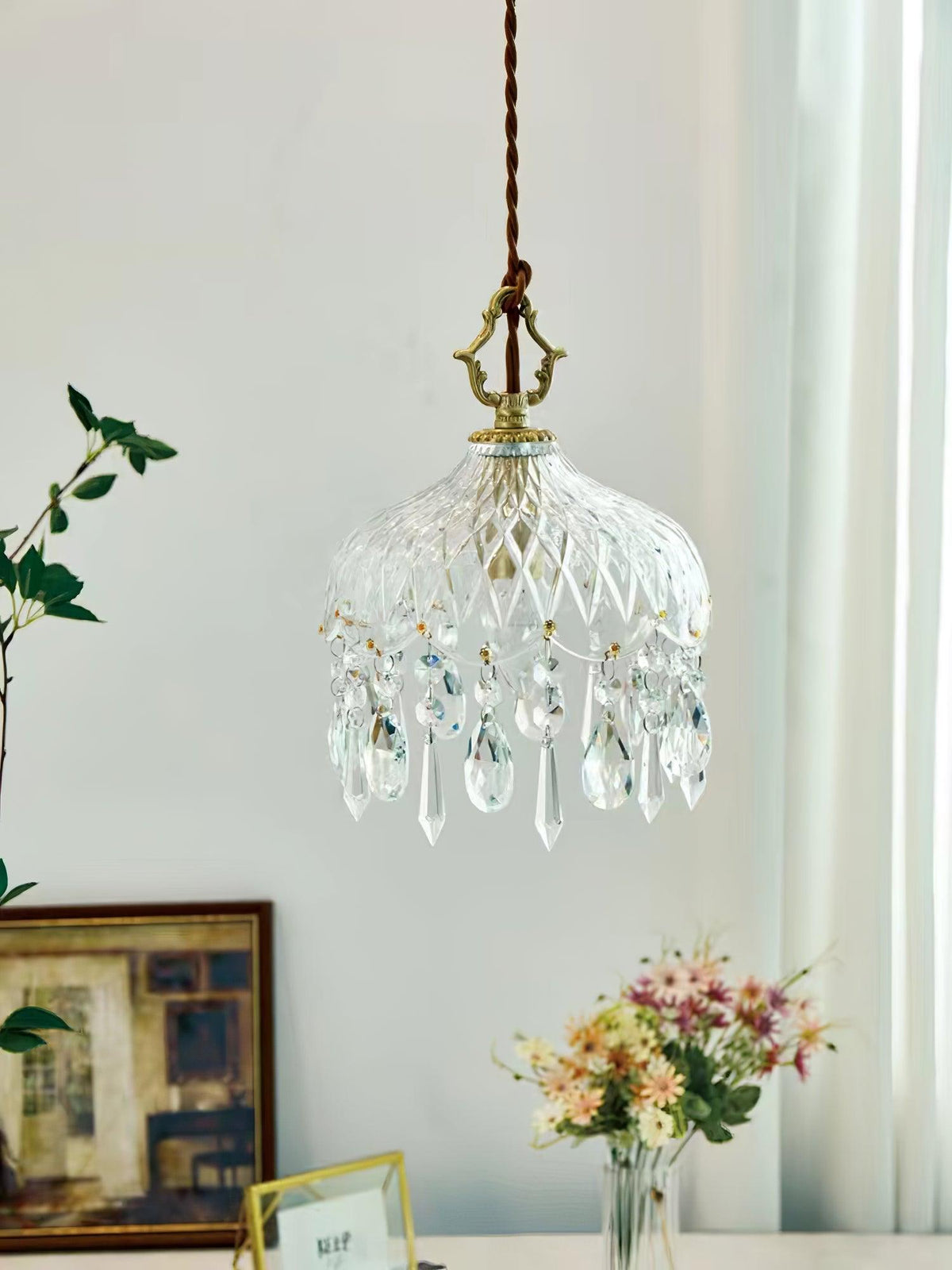Moka lampada a sospensione Cristallo vintage