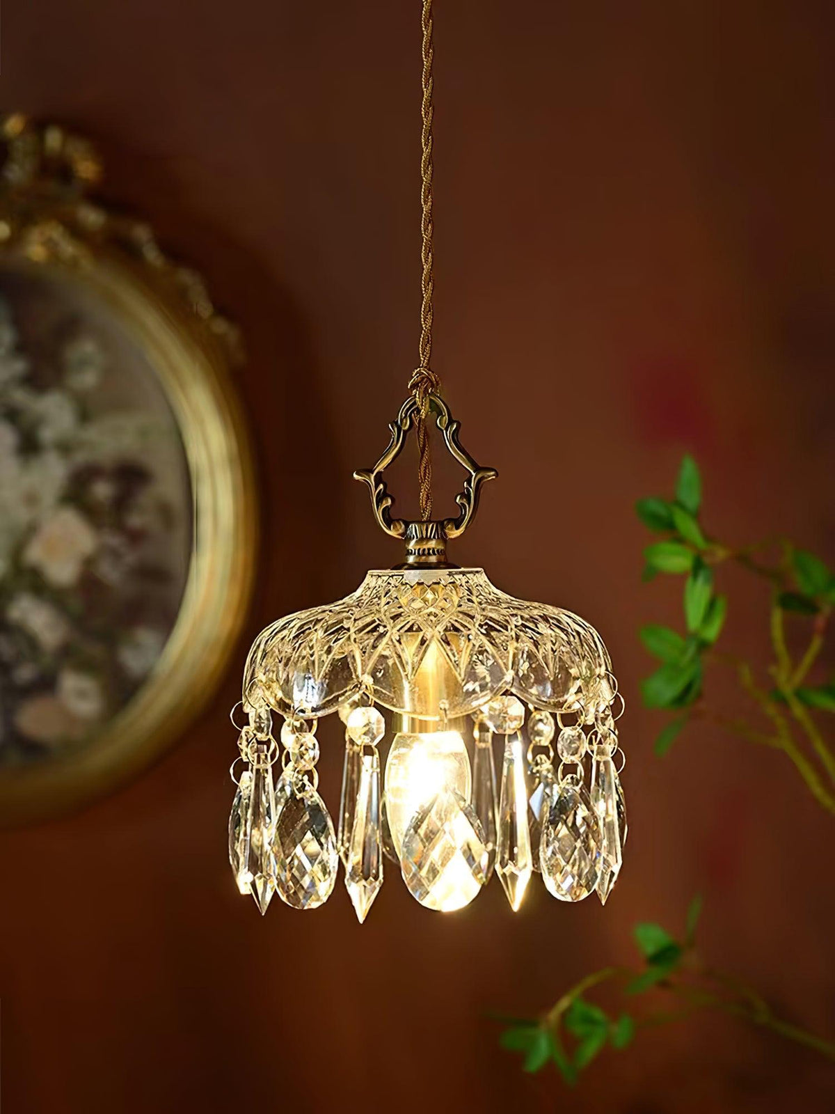 Moka lampada a sospensione Cristallo vintage