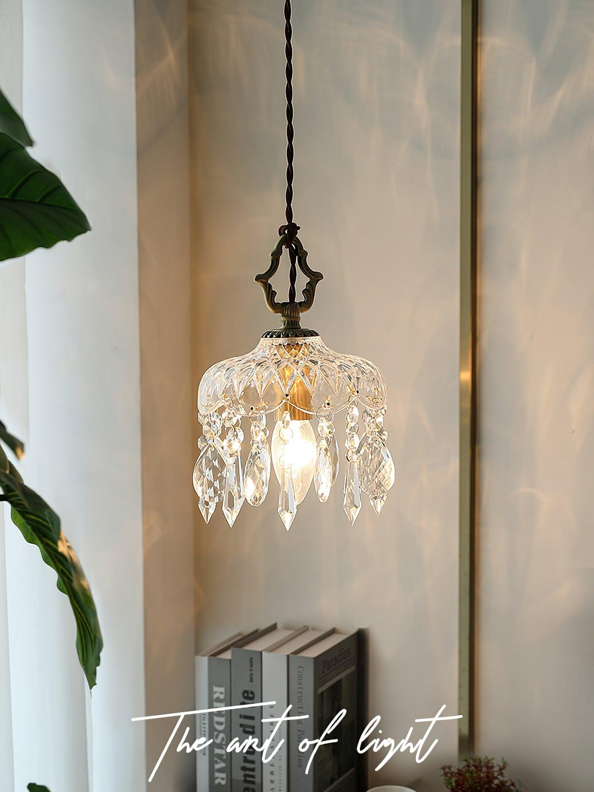 Moka lampada a sospensione Cristallo vintage