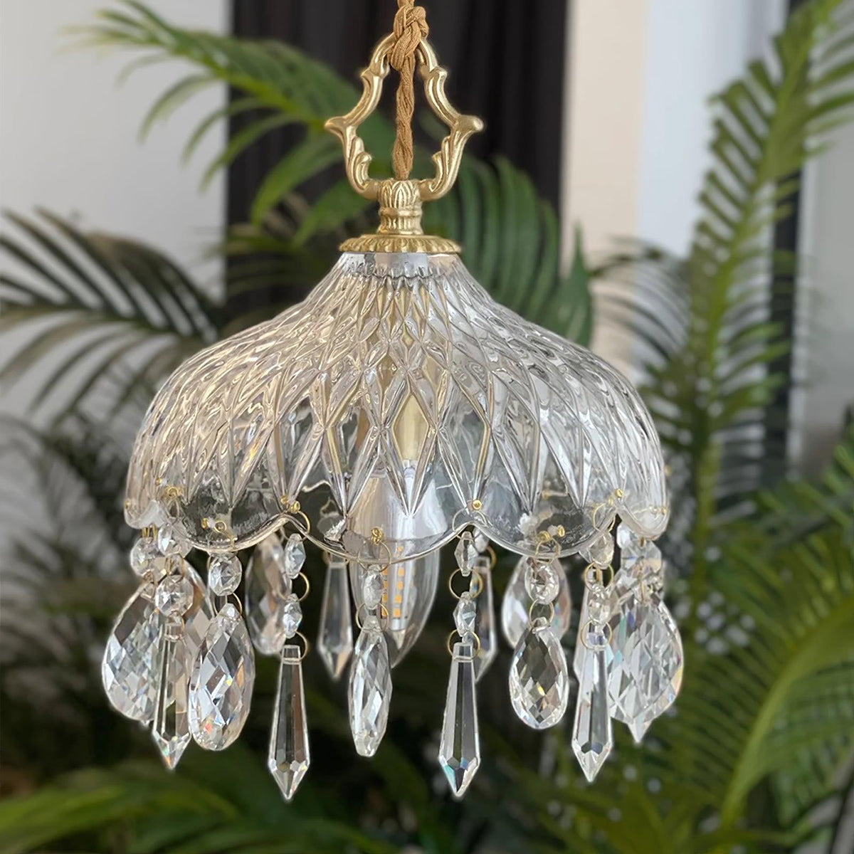 Moka lampada a sospensione Cristallo vintage