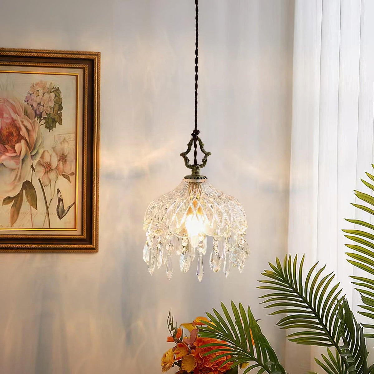 Moka lampada a sospensione Cristallo vintage