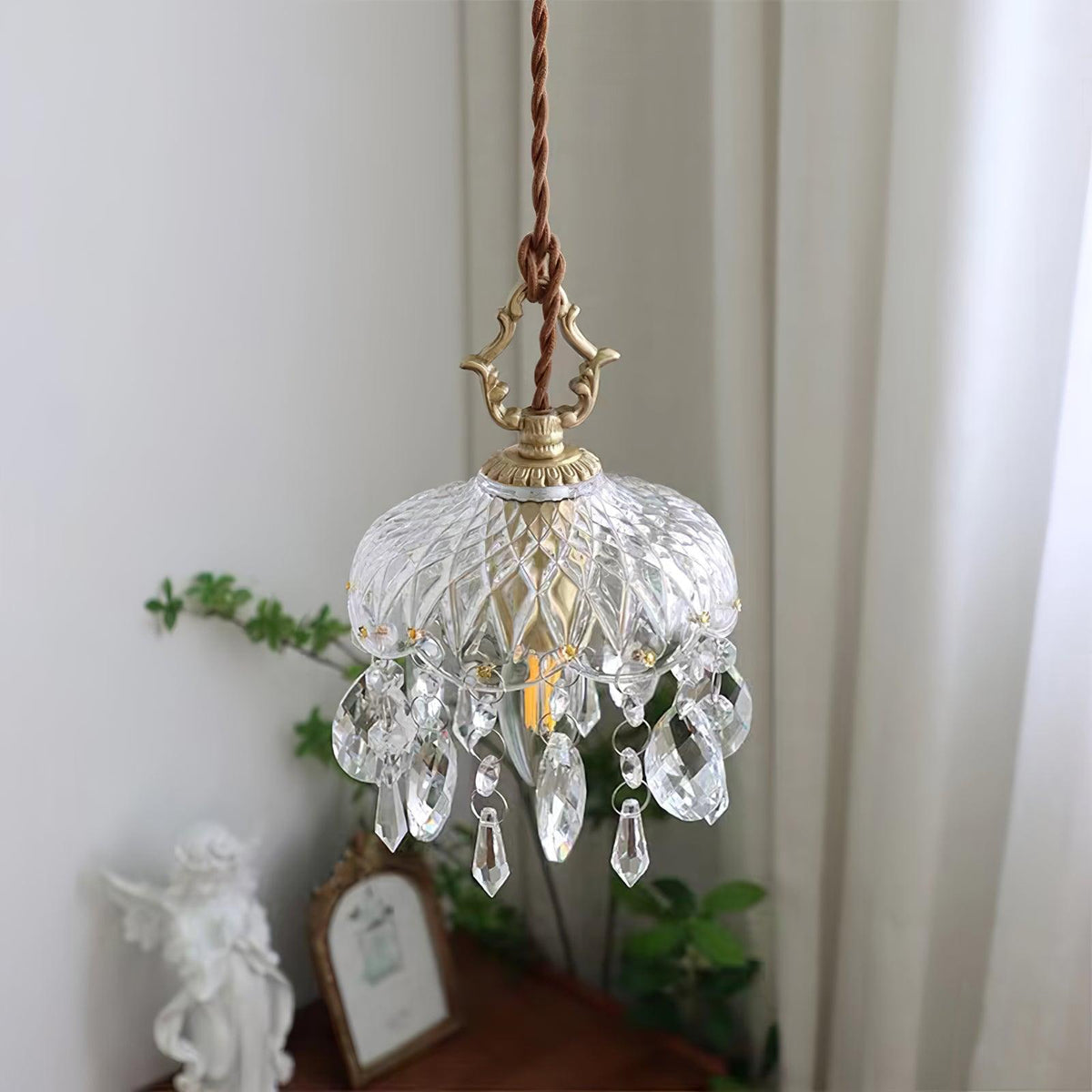 Moka lampada a sospensione Cristallo vintage