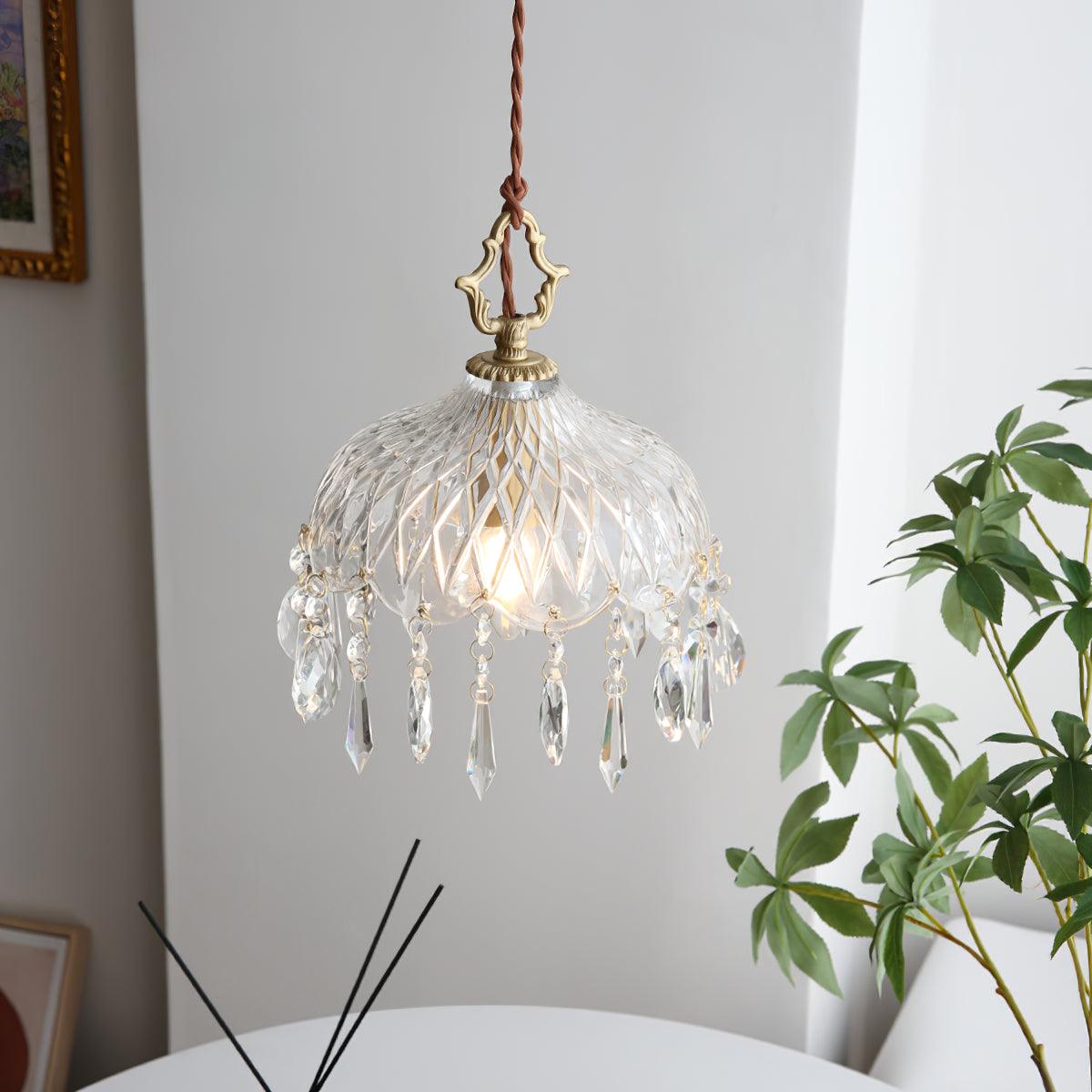 Moka lampada a sospensione Cristallo vintage