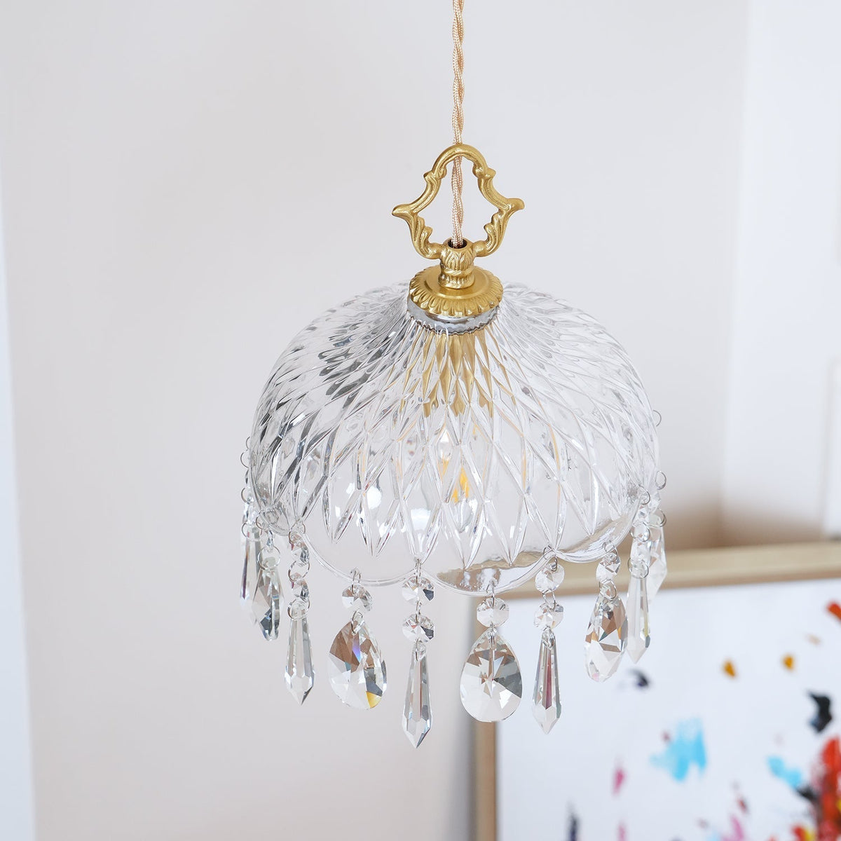 Moka lampada a sospensione Cristallo vintage