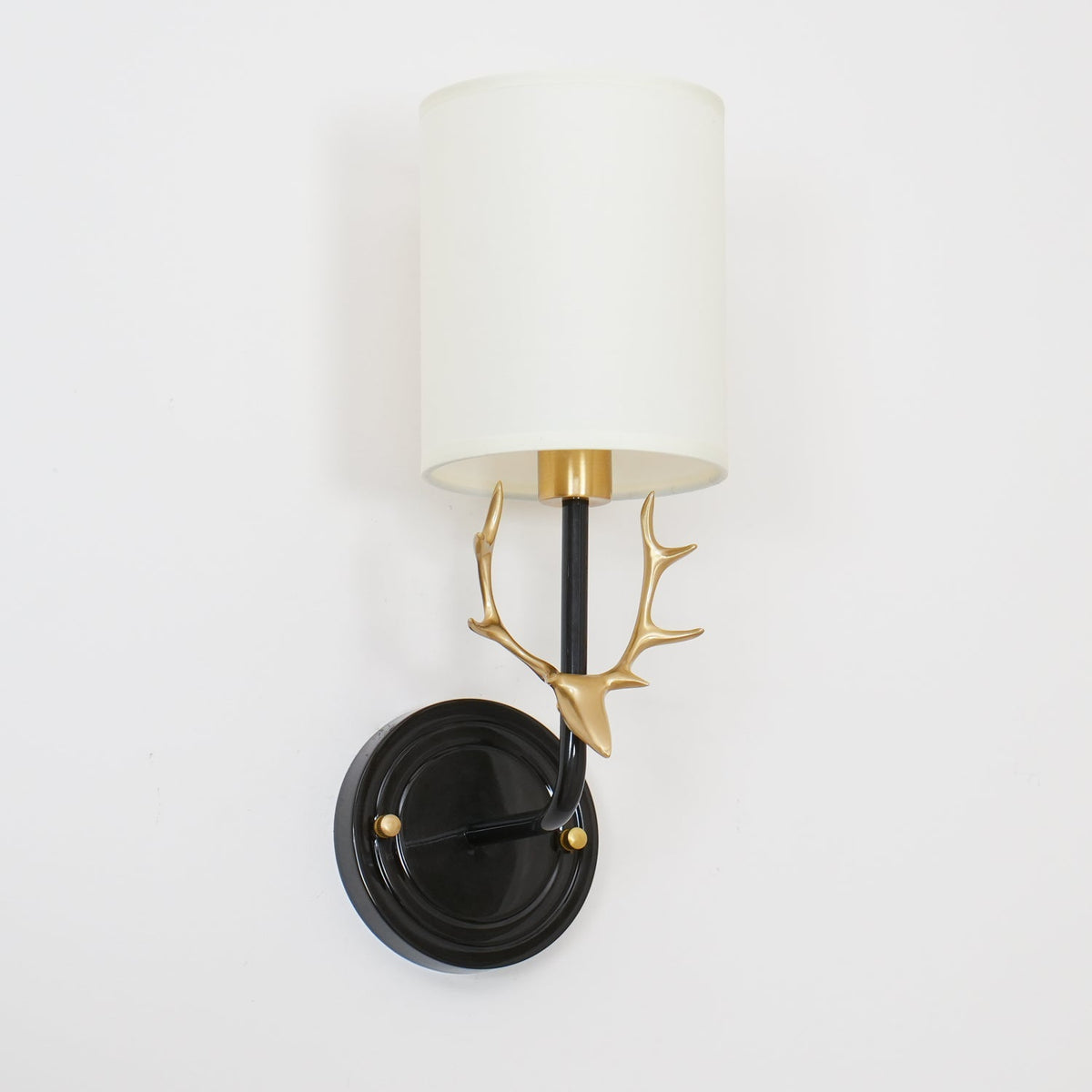 Auriviella Elegance lampada da parete a testa di cervo in ottone