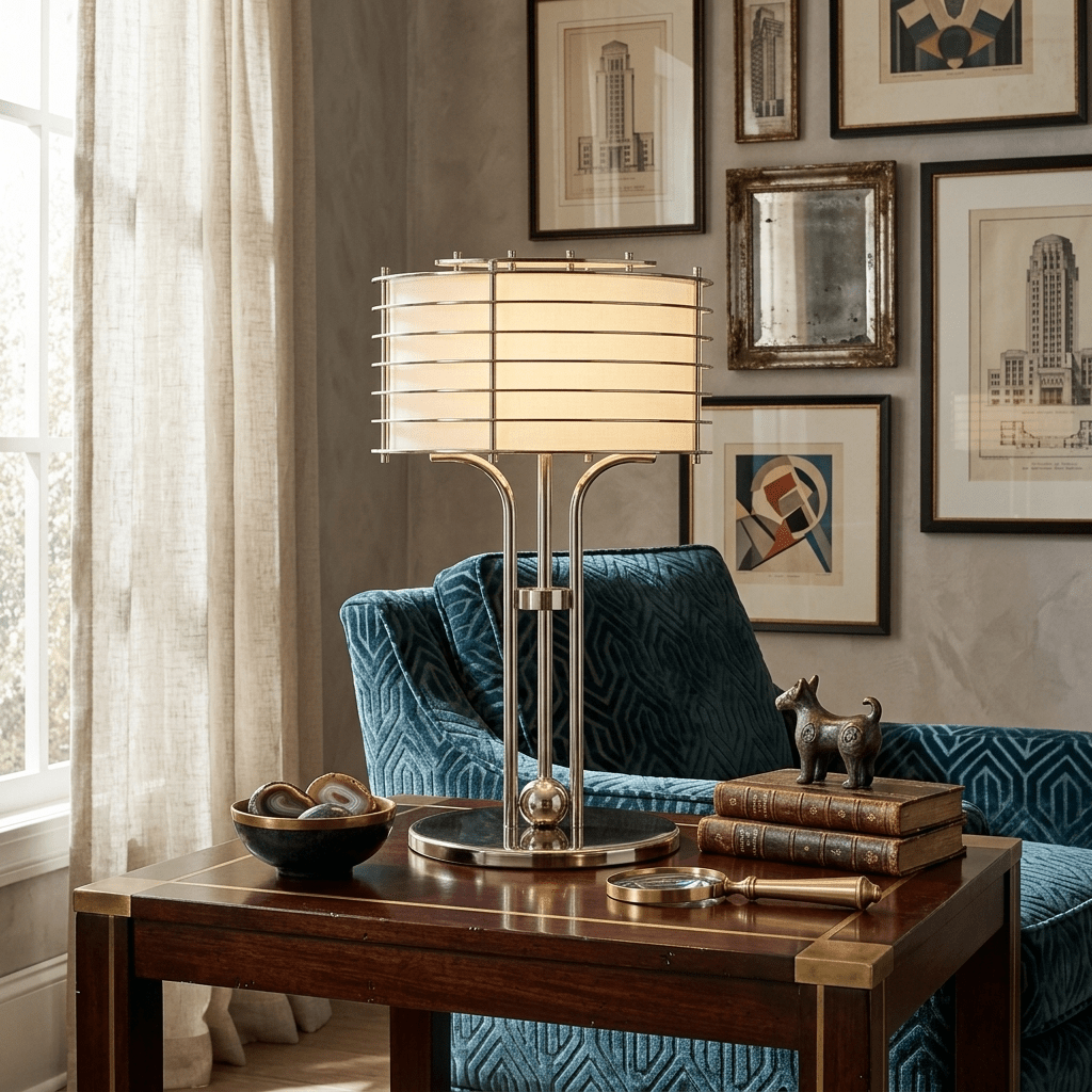 Maxence Bravon Linear Cage lampada da tavolo