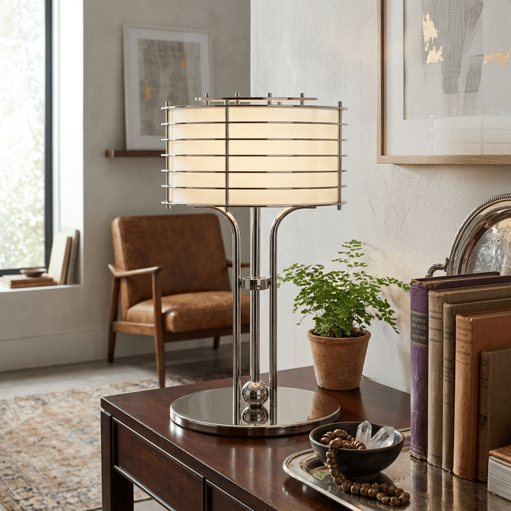 Maxence Bravon Linear Cage lampada da tavolo