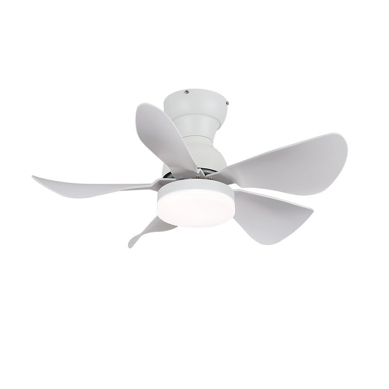 Elvanelle Ventilatore da soffitto con luce in legno noce