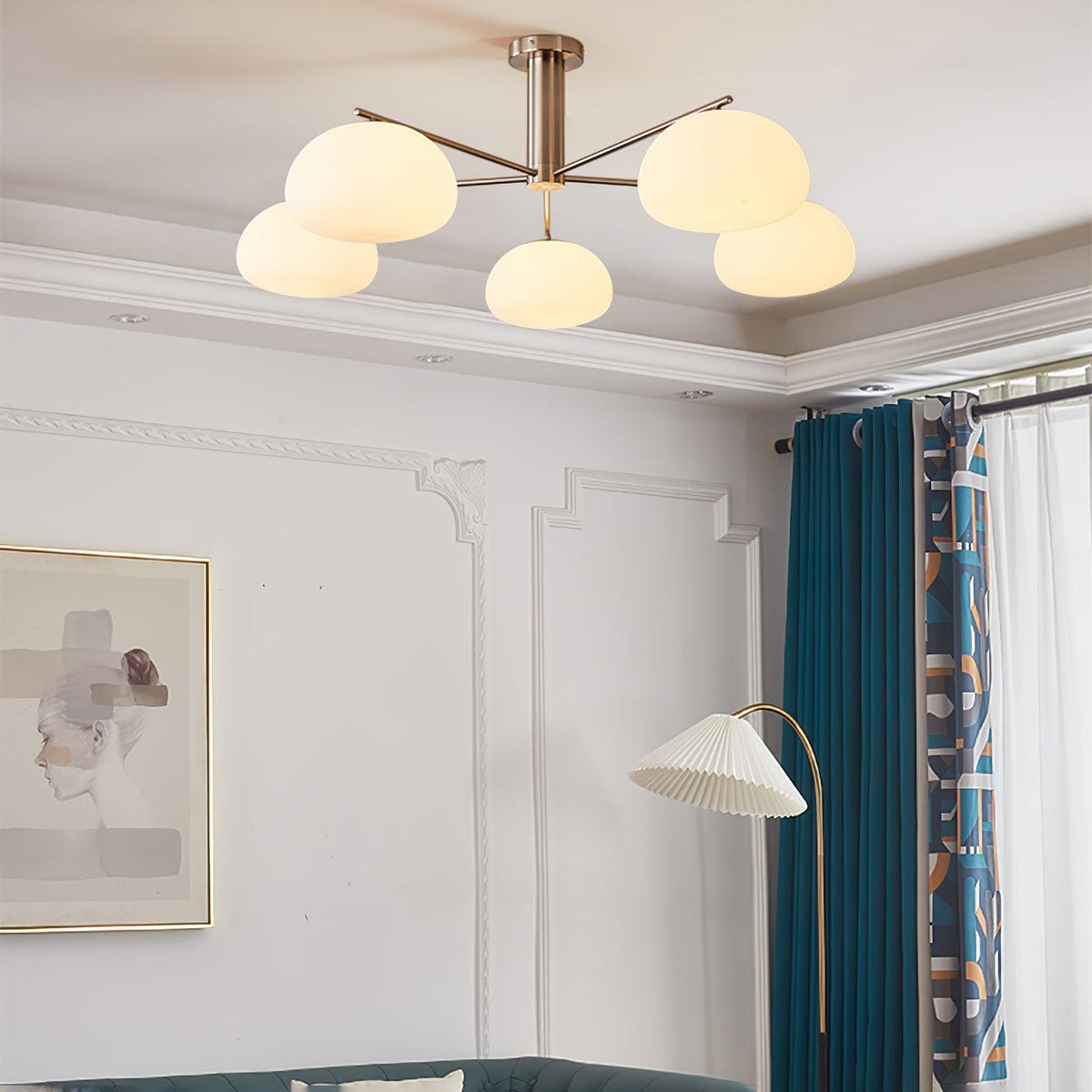 Celeneon lampadario in vetro lusso